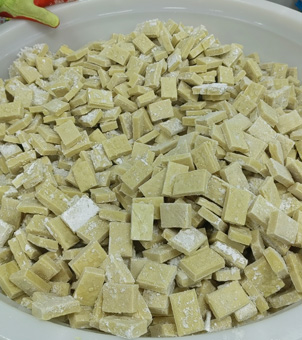 Liquid nitrogen quick-freezing equipment frozen tofu