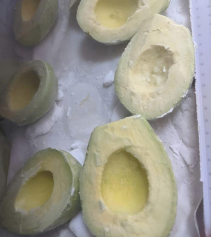 Liquid nitrogen freezer frozen fruit